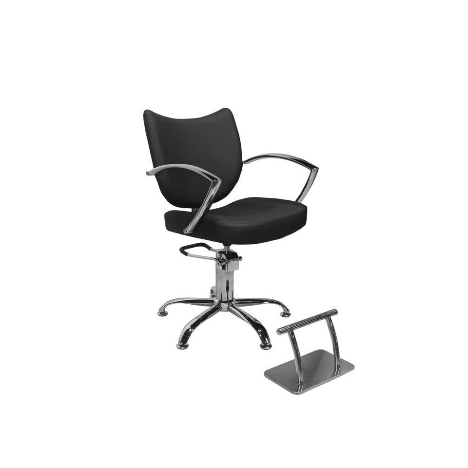 Bella styling chair, modern ergonomic styling chair, front view photo